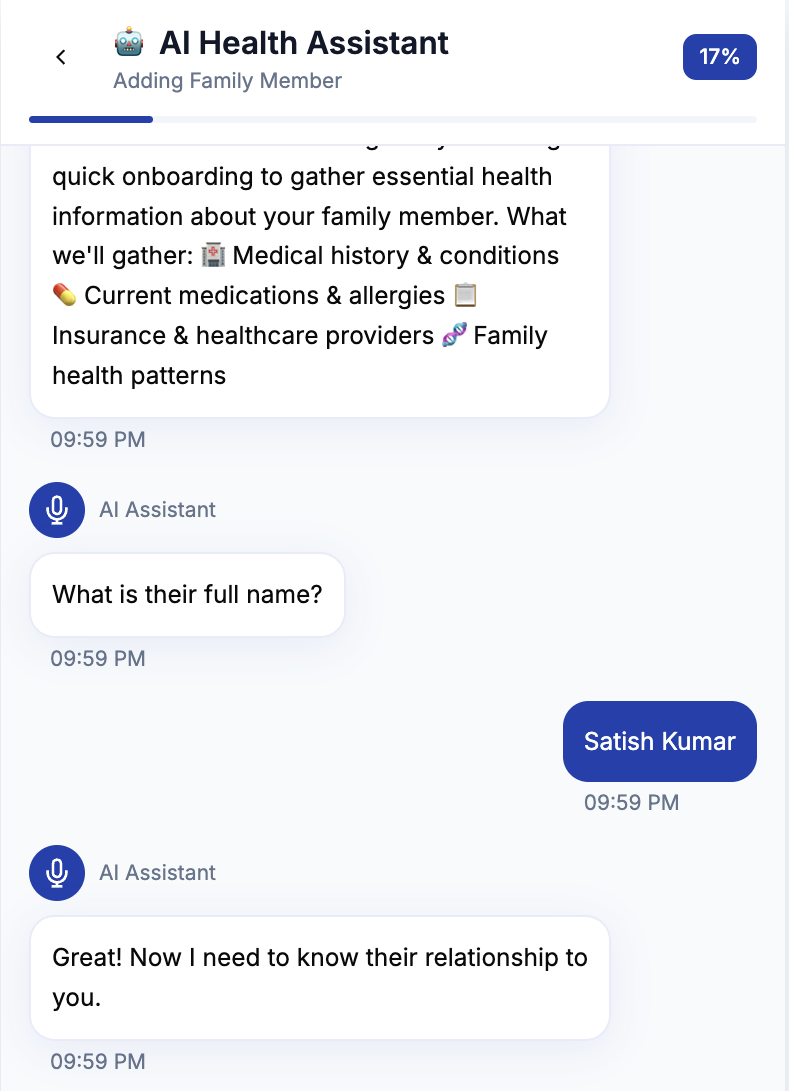Onboarding via Chat